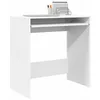 Image de vidaXL Bureau avec étagère Blanc 77,5 x 43 x 79 cm Bois d'ingénierie, Bureau Moderne pour Bureau à Domicile, Meuble de Travail Pratique, pour étudier et s'organiser efficacement