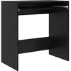 Image de vidaXL Bureau Chêne Noir 77,5 x 43 x 79 cm Bois d'ingénierie, Bureau Moderne pour Bureau à Domicile, Meuble de Travail Pratique, pour étudier et s'organiser efficacement