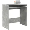 Image de vidaXL Bureau avec étagère Gris 77,5 x 43 x 79 cm Bois d'ingénierie, Bureau Moderne pour Bureau à Domicile, Meuble de Travail Pratique, pour étudier et s'organiser efficacement