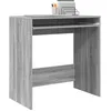 Image de vidaXL Bureau avec étagère Gris 77,5 x 43 x 79 cm Bois d'ingénierie, Bureau Moderne pour Bureau à Domicile, Meuble de Travail Pratique, pour étudier et s'organiser efficacement