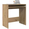 Image de vidaXL Bureau chêne Artisanal 77,5 x 43 x 79 cm Bois d'ingénierie, Bureau Moderne pour Bureau à Domicile, Meuble de Travail Pratique, pour étudier et s'organiser efficacement