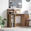 Image de vidaXL Bureau Chêne artisanal 90 x 48 x 101,5 cm Bois d'ingénierie
