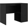 Image de vidaXL Bureau Chêne Noir 102 x 50 x 75 cm Bois d'ingénierie, Bureau Moderne rectangulaire, Pratique pour écrire avec rangements, Style Bois, Design Contemporain