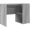 Image de vidaXL Bureau Gris Sonoma 102 x 50 x 75 cm Bois d'ingénierie, Bureau Moderne rectangulaire, Pratique pour écrire avec rangements, Style Bois, Design Contemporain