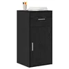 Image de vidaXL Buffet Chêne Noir 38 x 34,5 x 75 cm Bois d'ingénierie, Buffet Contemporain, Design rectangulaire, Grand Espace de Rangement, Solutions Pratiques pour Le Salon
