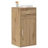 Image de vidaXL Cabinet de Rangement en chêne Fait Main avec tiroir et Porte à charnières pour Cuisine, Salle à Manger, Salon. Construction Solide, Solution Pratique, unité Buffet, Meuble Moderne.