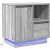 Image de vidaXL Cabinet de Chevet Gris 50 x 34,5 x 50 cm. Bois d'ingénierie, Table de Chevet Moderne, Meuble rectangulaire, Cabinet Compact, déco élégante pour la Chambre, Usage intérieur