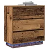 Image de vidaXL Cabinet de Chevet avec tiroir Bois Ancien 71 x 34,5 x 75 cm, Table de Nuit Moderne, Meuble Compact, Armoire rectangulaire pour Le Rangement en Chambre Urbaine