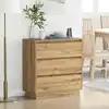Image de vidaXL Cabinet de chevet avec tiroir Chêne artisanal 71 x 34,5 x 75 cm