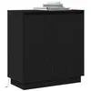 Image de vidaXL Buffet Chêne Noir 71 x 34.5 x 75 cm Bois d'ingénierie, Meuble de Rangement pour Salle de Bain, Buffet rectangulaire, Chic pour Salon, Solutions Pratiques compactes