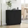 Image de vidaXL Buffet Chêne noir 71 x 34.5 x 75 cm Bois d'ingénierie