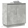 Image de vidaXL Buffet Gris béton 71 x 34.5 x 75 cm Bois d'ingénierie, Meuble de Rangement pour Salle de Bain, Buffet rectangulaire, Chic pour Salon, Solutions Pratiques compactes