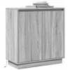 Image de vidaXL Buffet Gris Sonoma 71 x 34.5 x 75 cm Bois d'ingénierie, Meuble de Rangement pour Salle de Bain, Buffet rectangulaire, Chic pour Salon, Solutions Pratiques compactes