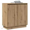 Image de vidaXL Buffet Chêne Artisanal 71 x 34.5 x 75 cm Bois d'ingénierie, Meuble de Rangement pour Salle de Bain, Buffet rectangulaire, Chic pour Salon, Solutions Pratiques compactes
