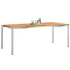 Image de vidaXL Tableàmanger Marron 200 x 90 x 75 cm Bois d'Acacia Massif, Table de Jardin d'extérieur en Bois, Design Moderne pour Repas en Famille, prête pour Le Temps changeant