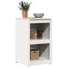 Image de vidaXL Armoire de Cuisine MEPPEL Blanc 55 x 55 x 92 cm Pin Massif, Meuble de Cuisine Moderne, Rangement en pin stylé, Design rectangulaire, Durable et Pratique pour l'intérieur