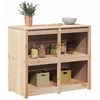 Image de vidaXL Armoire de Cuisine Marron 106 x 55 x 92 cm Bois de pin Massif, Armoire de Cuisine Moderne, Rangement rectangulaire pour Un intérieur Bien rangé, Meuble Durable pour déco Maison