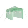 Image de vidaXL Serre avec Cadre Pop-up avec Toit Vert 290 x 430 x 315 cm Fer, Serre Portable pour Jardin, abri de Plantes, Maison botanique rectangulaire, Tente météo extérieure