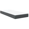 Image de vidaXL Matelas de Lit avec Matelas Gris 80 x 200 cm Tissu, Mobilier Moderne pour Chambre, lit rectangulaire avec Matelas à Ressorts, Confort Ergonomique pour des Nuits paisibles