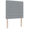 Image de vidaXL Tête de lit Autre avec tête de lit Gris Clair 80 cm Tissu, Tête de lit Ajustable, revêtement en Tissu Moderne, Design réglable en Hauteur, Accessoires stylés pour Chambres contemporaines