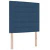 Image de vidaXL Tête de lit Bleu 80 cm Tissu, Tête de lit réglable, Design Moderne, rembourré, Solide, Touche Chic pour Une Chambre contemporaine