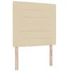 Image de vidaXL Tête de lit Crème 100 cm Tissu, Tête de lit réglable, Design Moderne, rembourré, Solide, Touche Chic pour Une Chambre contemporaine