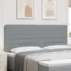 Image de vidaXL Tête de lit Gris clair 200 cm tissu