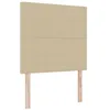 Image de vidaXL Tête de lit Gris Vert Clair 100 cm Tissu en Velours côtelé, Tête de lit Tendance, Design Moderne rembourré, Mousse réglable, Tissu en Velours côtelé, Soutien pour Le lit