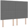 Image de vidaXL Tête de lit Gris Clair 160 cm Tissu en Velours côtelé