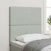 Image de vidaXL Tête de lit Gris clair 80 cm Velours