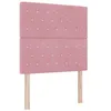 Image de vidaXL Tête de lit Rose 90 cm Velours