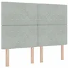 Image de vidaXL Tête de lit Gris Clair 160 cm Velours