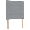 Image de vidaXL Tête de lit réglable en Hauteur Gris Clair 80 cm Tissu