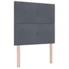 Image de vidaXL Tête de lit Gris foncé 90 cm Velours, Décor Moderne Chambre, tête de lit en Velours stylée, Design Minimaliste, Panneau rembourré résistant