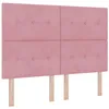 Image de vidaXL Tête de lit Rose 144 cm Velours