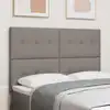 Image de vidaXL Tête de lit réglable en hauteur Taupe 160 cm tissu
