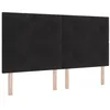 Image de vidaXL Tête de lit Noir 180 cm Velours, Décor Moderne Chambre, tête de lit en Velours stylée, Design Minimaliste, Panneau rembourré résistant