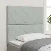 Image de vidaXL Tête de lit Gris clair 90 cm Velours