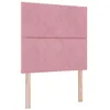 Image de vidaXL Tête de lit Rose 90 cm Velours