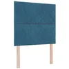 Image de vidaXL Tête de lit Bleu foncé 100 cm Velours