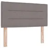 Image de vidaXL Tête de lit LED avec Bandes LED Taupe 100 cm Tissu, Décor de Chambre Moderne, Dossier réglable, Repose-tête Lumineux RGB, suréleveur de lit en Polyester