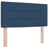 Image de vidaXL Tête de lit LED avec Bandes LED Bleu 100 cm Tissu, Décor de Chambre Moderne, Dossier réglable, Repose-tête Lumineux RGB, suréleveur de lit en Polyester