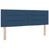 Image de vidaXL Tête de lit LED avec Bandes LED Bleu 160 cm Tissu, Décor de Chambre Moderne, Dossier réglable, Repose-tête Lumineux RGB, suréleveur de lit en Polyester
