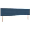 Image de vidaXL Tête de lit LED avec des lumières à LED Bleu 200 cm Polyester, Futuriste, têtière réglable en Polyester, éclairage RGB, Cadre en pin Massif, déco Chambre stylée