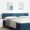 Image de vidaXL Tête de lit LED avec des lumières à LED Bleu 200 cm Polyester