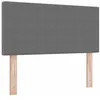 Image de vidaXL Tête de lit LED avec bande lumineuse LED gris clair 100 cm polyester, meubles de chambre, tête de lit moderne, design élégant, lumières LED, tapissée, bois recyclé, options personnalisables