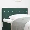 Image de vidaXL Tête de lit LED avec tête de lit Vert foncé 90 cm Polyester