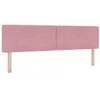 Image de vidaXL Tête de lit LED avec Bandes LED Rose 180 cm Velours