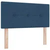 Image de vidaXL Tête de lit LED avec Bandes LED Bleu 90 cm Tissu, Innovation de Chambre, tête de lit Moderne, déco Polyvalente, éclairage d'ambiance, Havre de Repos, élégance Artisanale