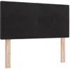 Image de vidaXL Tête de lit LED avec Bandes LED Noir 100 cm Velours, Tête de lit LED Ajustable, déco Chambre Moderne, Ambiance RGB, Design Minimaliste, éclairage Durable